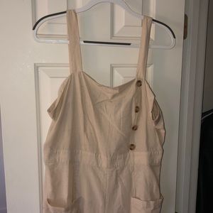 Tan jumpsuit